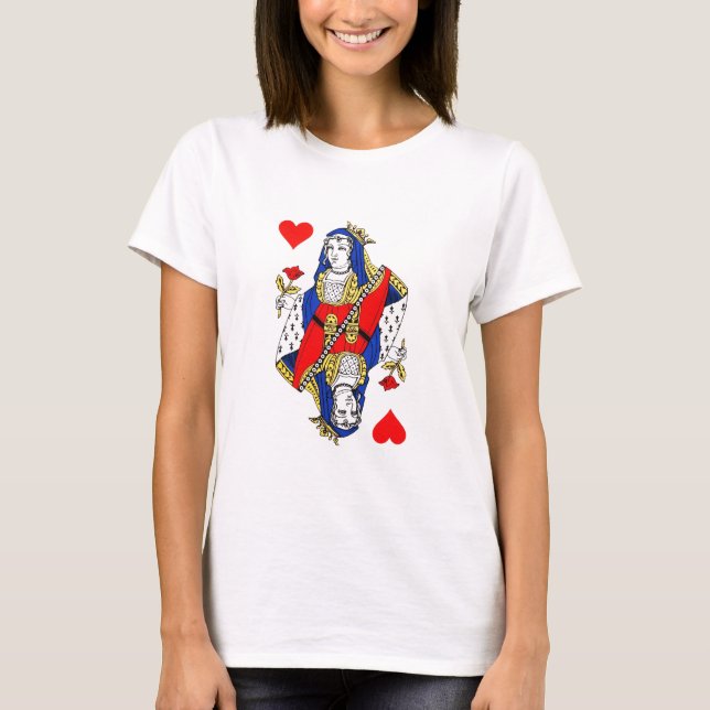T-shirt Reine rouge des coeurs (Devant)