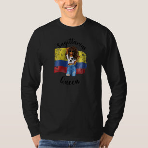 T-shirt Reine Sagittaire Afro Colombienne Africaine Fémini