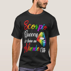 T-shirt Reine Scorpion Femme Zodiaque Née Le 13 Novembre B