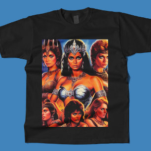 T-shirt Reines guerrières vintages