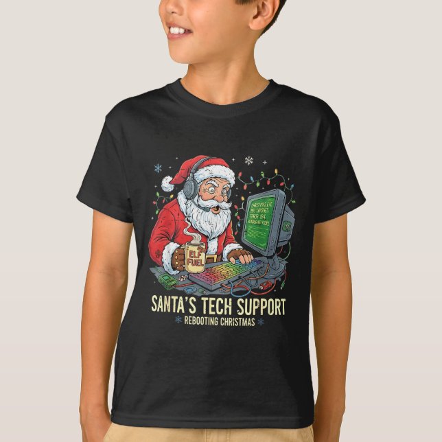 T-shirt Réinitialisation du support technique de l'ordinat (Devant)