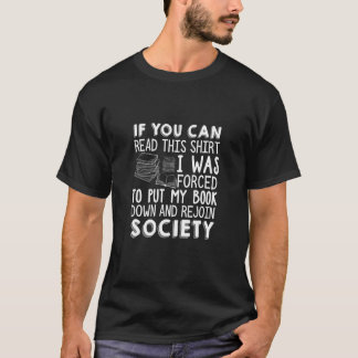 T-shirt Réintégrer la société Livre et roman