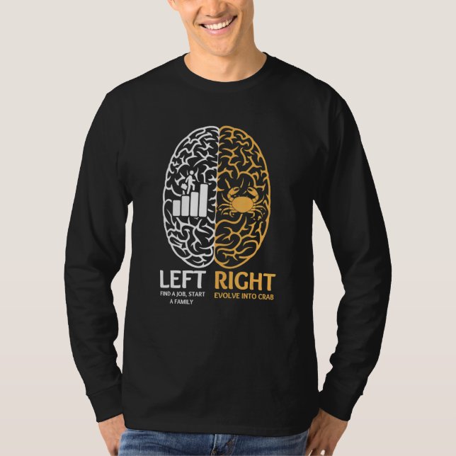 T-shirt Rejeter L'Évolution De La Modernité Dans Le Crabe (Devant)