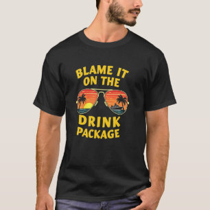T-shirt Rejetez la faute sur le forfait boissons Vintage