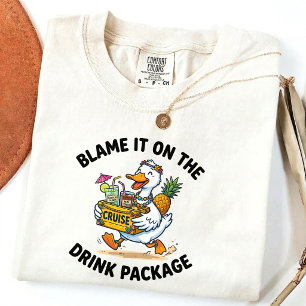 T-shirt Rejetez la faute sur le forfait de boissons Funny