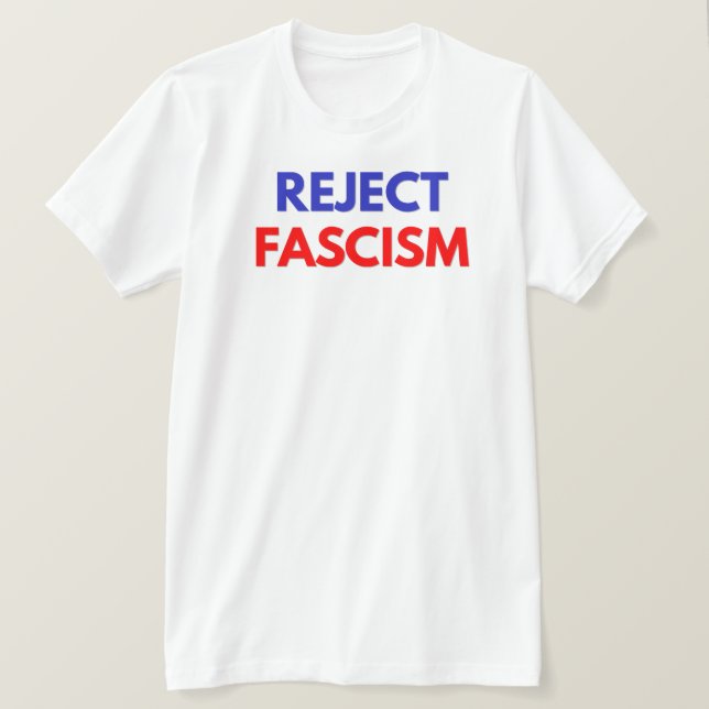 T-shirt Rejetez le fascisme (Design devant)