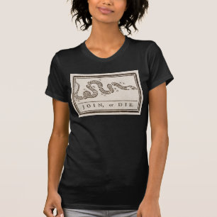T-shirt Rejoignez ou Meure Serpent à sonnette : Dessin ani