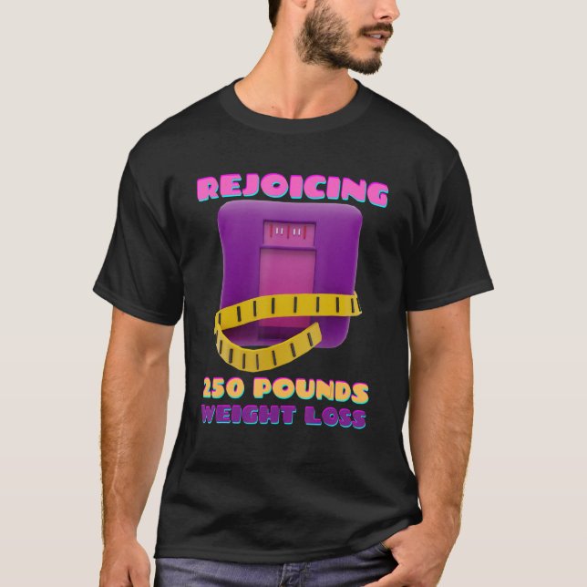 T-shirt Rejoindre 250 Livres Perte de poids (Devant)