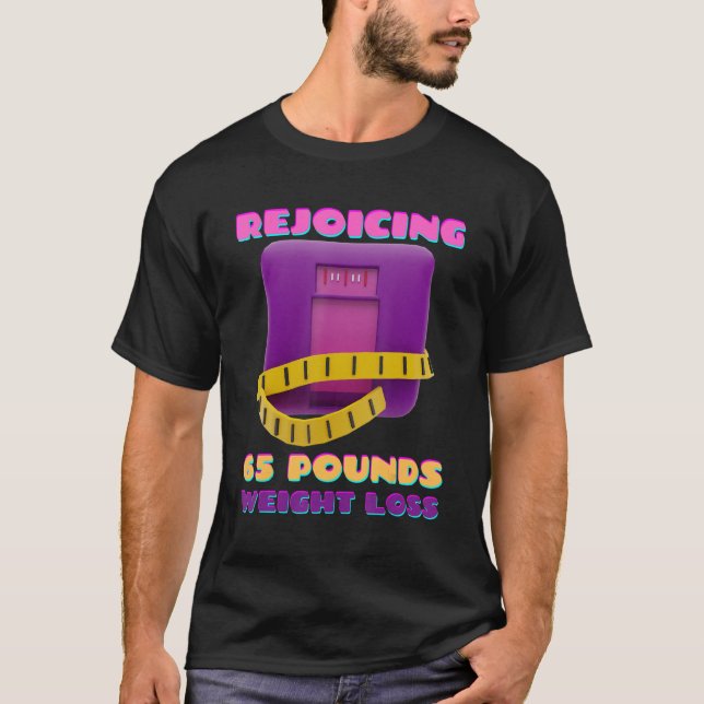T-shirt Rejoindre 65 Livres Perte de poids (Devant)