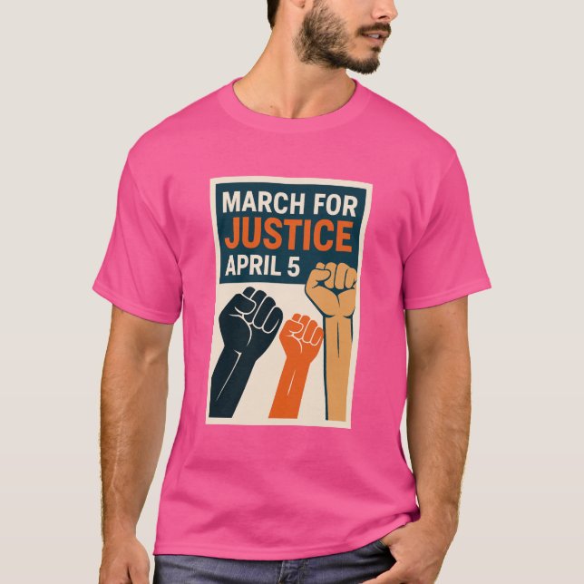 T-shirt Rejoindre - Juge 5 Avril Chemise de Marche (Devant)