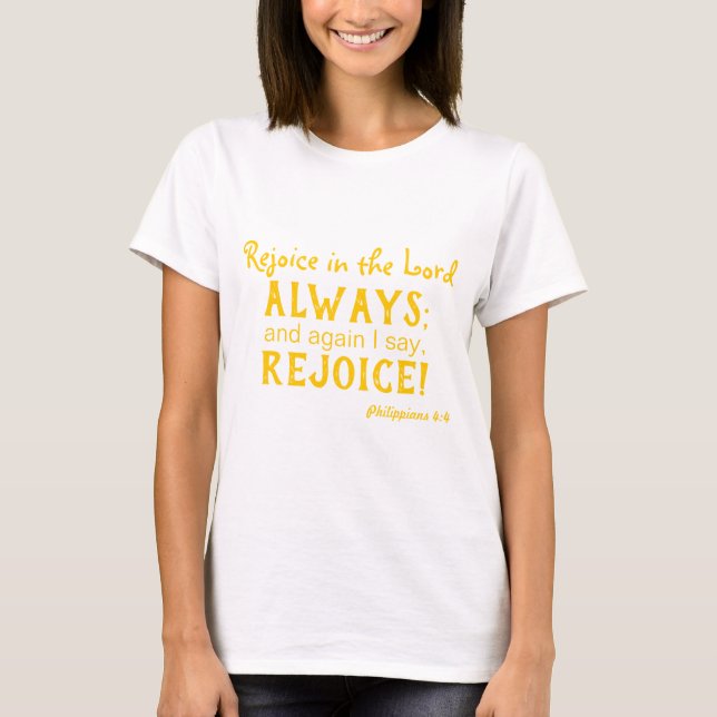 T-shirt Réjouissez joyeusement au Seigneur (Devant)