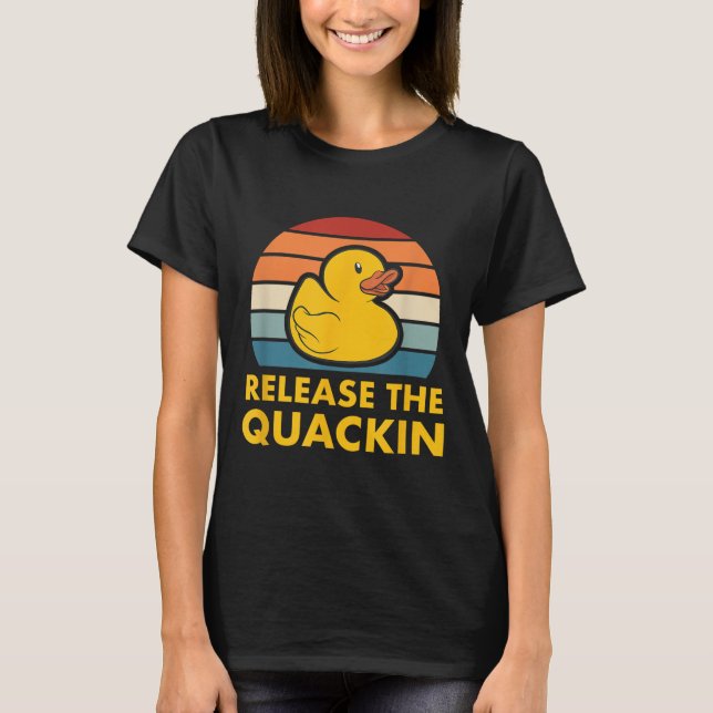 T-shirt Relâchez Le Devis Quackin Cabber Duck Duckkling Ac (Devant)