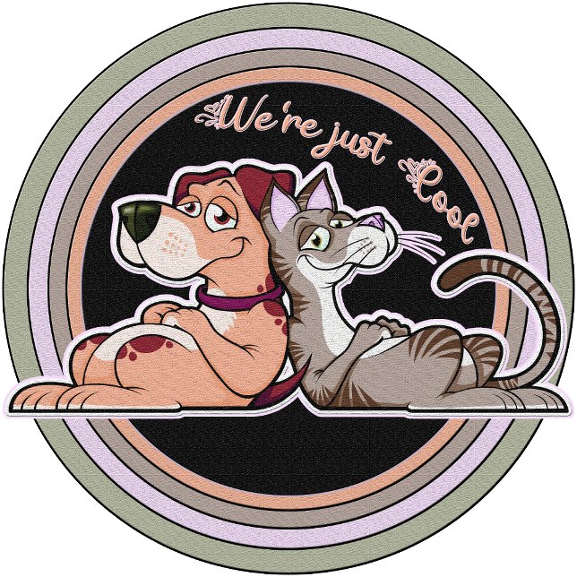 T-shirt Relation de chat de chien (Créateur téléchargé)