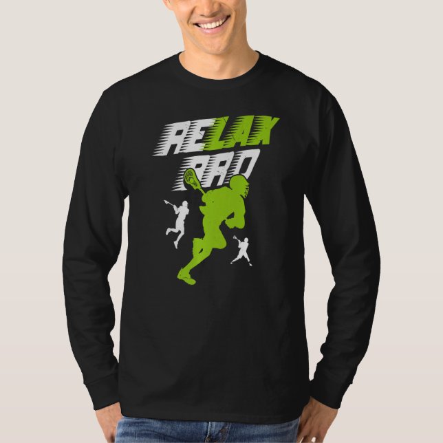 T-shirt Relax Bro Lacrosse Sport Team Jeu Highschool Coll (Devant)