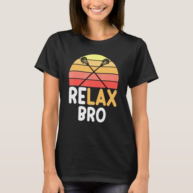 T-shirt Relax Bro Lacrosse Surf Vintage Sun (Devant)