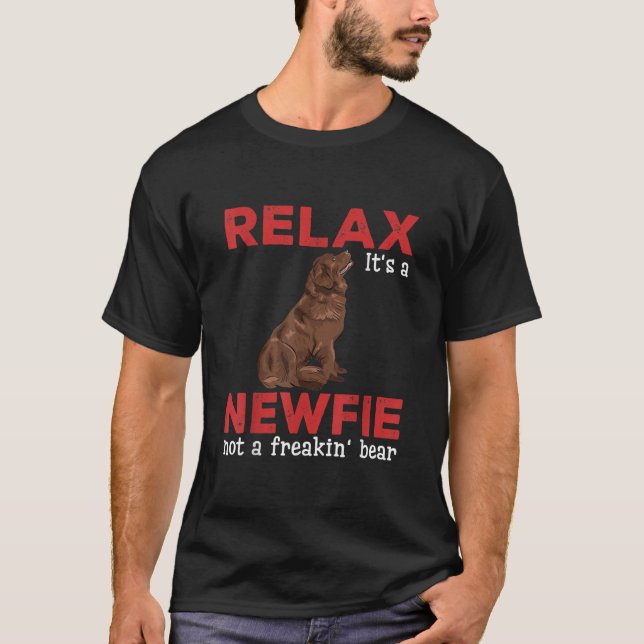 T-shirt Relax | Cute newfoundland (Devant)