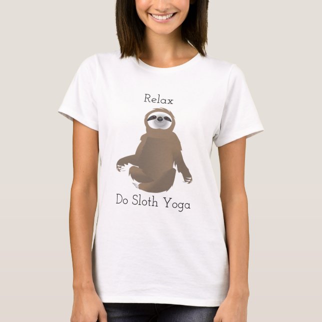 T-shirt Relax et Do Sloth Yoga (Devant)