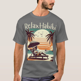 T-shirt Relax Habibi Romantic Funny Racines arabes Yoga Am