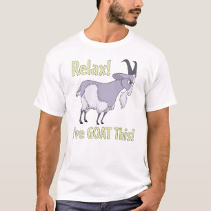 T-shirt Relax ! J'ai GOAT This ! avec Cartoon Chèvre
