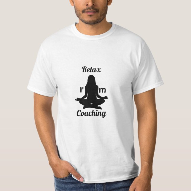 T-shirt Relax Je suis Coaching T-Shirts, Coaching Cadeaux  (Devant)