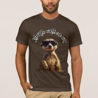 T-shirt Relax – Le Monde Peut Attendre | Meerkat Cool avec
