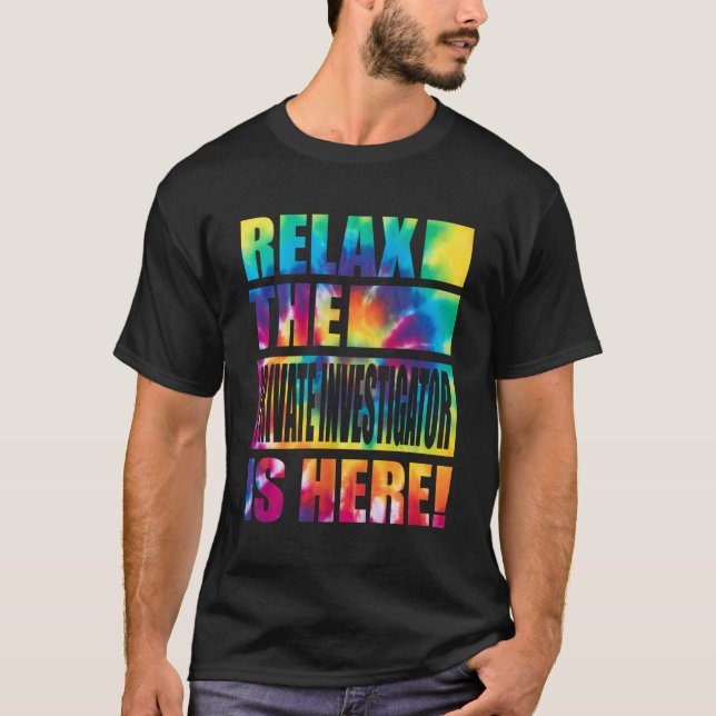 T-shirt Relax L'Enquêteur Privé Est Là (Devant)