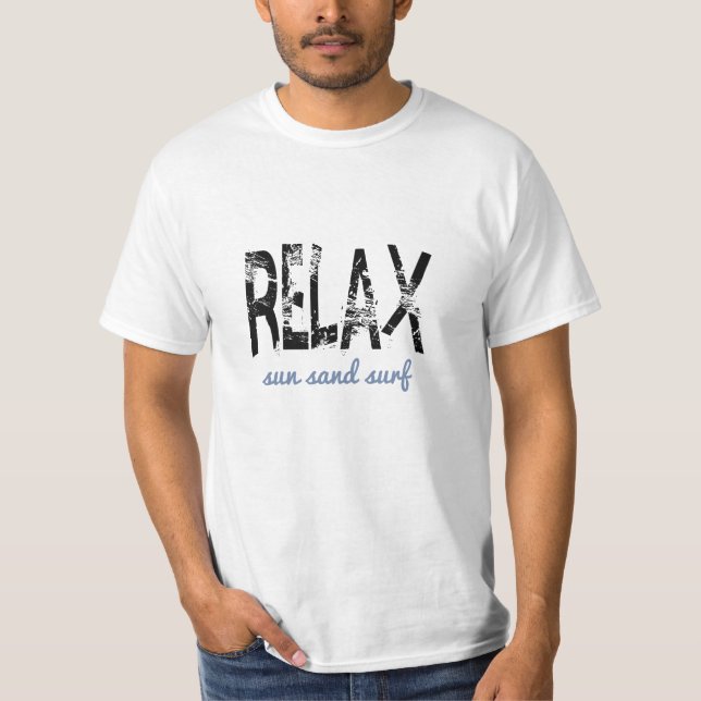 T-shirt Relax Soleil Sable Surf Tee Unisexe (Devant)