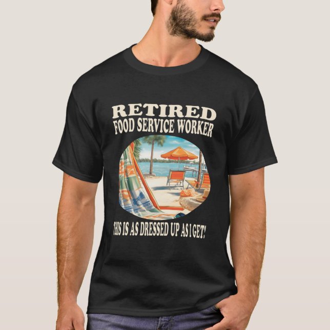 T-shirt Relaxation pour Travailleurs Retraités de la Resta (Devant)