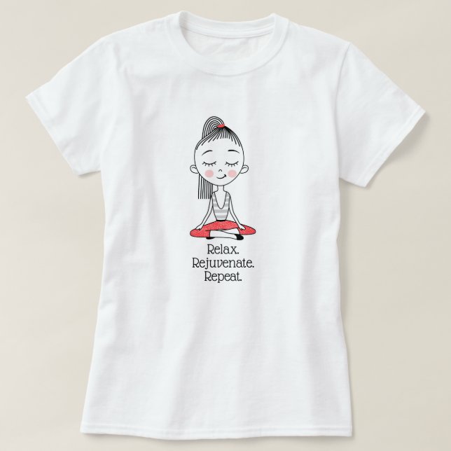 T-shirt Relaxation Zen Paix Yoga (Design devant)