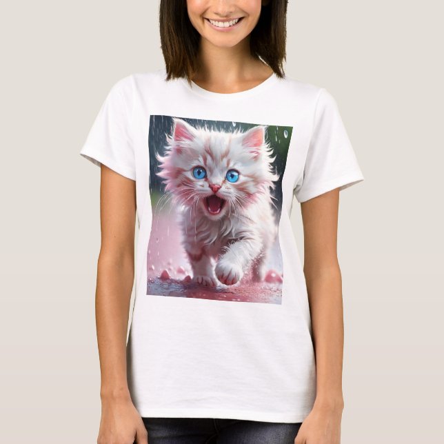 T-shirt "Relaxed Fit 100% Cotton Women's Customizable T-Sh (Devant)