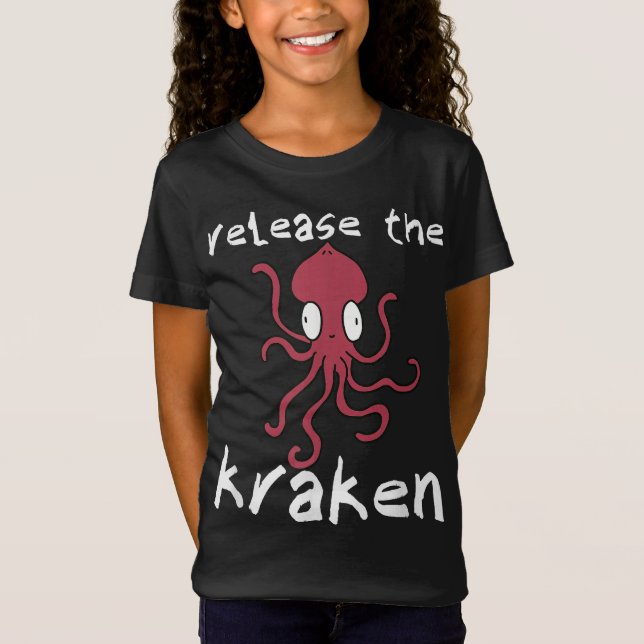 T-Shirt Release the Kraken Derpy Giant Octopus (Devant)