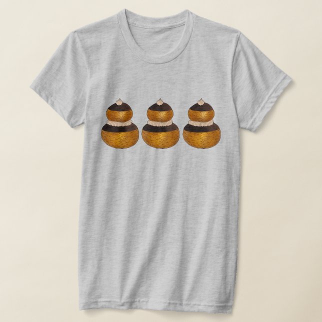 T-shirt Religieuse Français Choux Pâtisserie Cream Puff De (Poser)