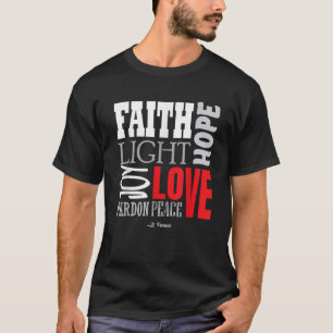 T-shirt Religieux Catholique Prière Paix Don Saint Françoi