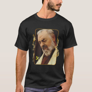 T-shirt Religieux Catholique Saint Padre Pio De Pietrelcin