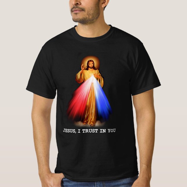 T-shirt Religieux chrétien Jésus Je fais confiance à vous  (Devant)