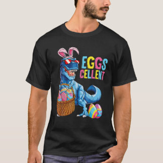 T-shirt Religieux Drôle S De Dino Dans Le Panier Oeufs Cas