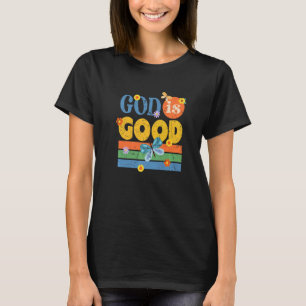 T-shirt Religieux Jésus chrétien Dieu est Bonne Église Sei