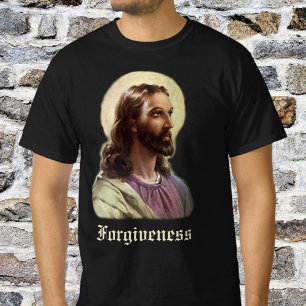 T-shirt Religieux vintage, Portrait Jésus Christ avec Halo