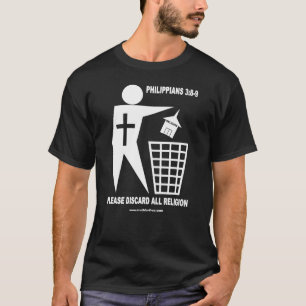 T-shirt Religion de déchets (chemise foncée)