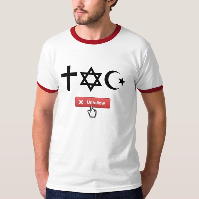 T-shirt Religion d'Unfollow (Devant)