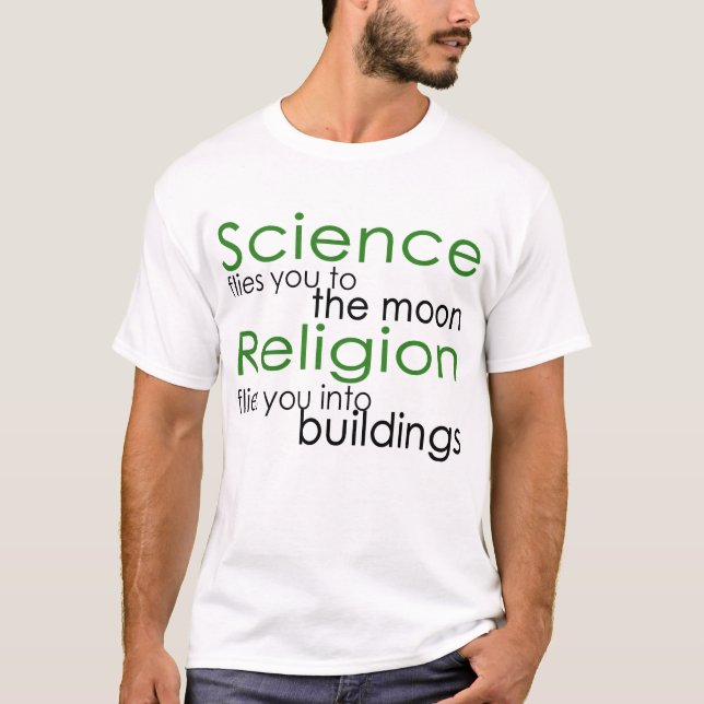 T-shirt Religion et science (Devant)