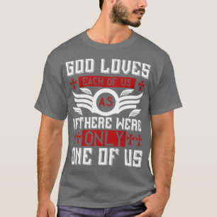 T-shirt Religion Que Dieu Aime Chacun De Nous