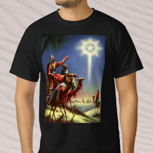 T-shirt Religion Vintage, Sages avec l'étoile de Bethléem