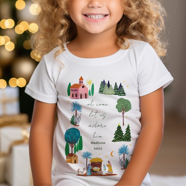 T-Shirt Religious Christmas Nativity Scene  (Religious Christmas Nativity Scene T-Shirt)