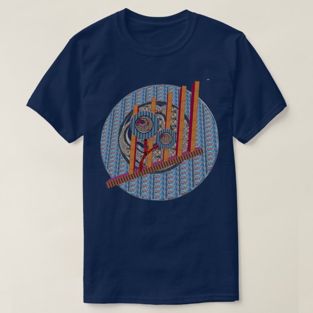 T-shirt relique du jardin rose (Design devant)