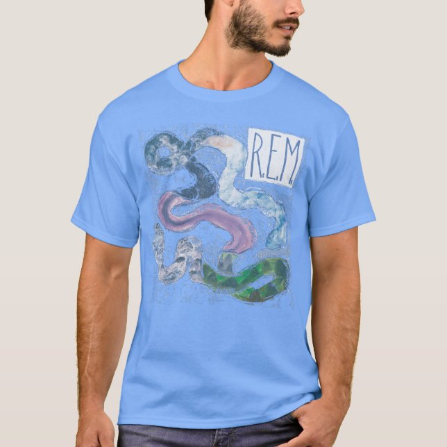T-shirt REM 80s Distressed gift (Devant)