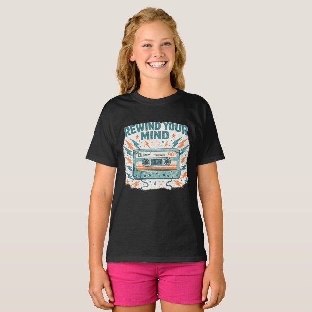 T-shirt Rembobinez Votre Esprit (Devant entier)
