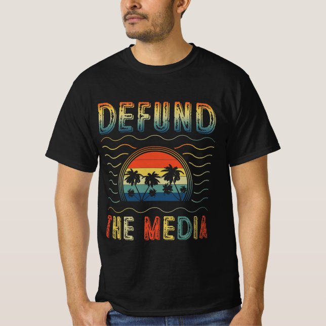 T-shirt rembourser les médias (Devant)
