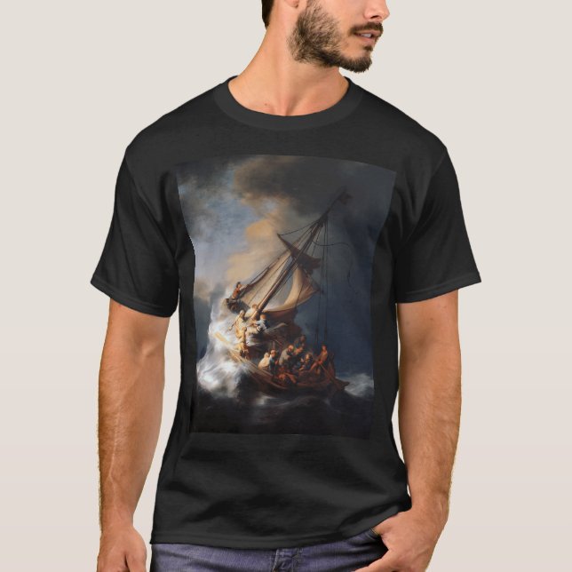 T-shirt Rembrandt La Tempête Sur La Mer De Galilée (Devant)
