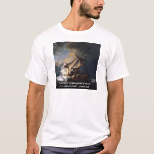 T-shirt Rembrandt Mer De Galilée & Nature Citation